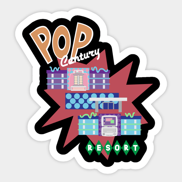 Pop Century Resort Sticker by Lunamis